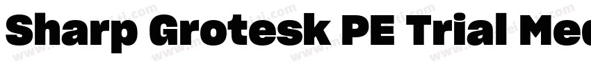 Sharp Grotesk PE Trial Medium 21字体转换